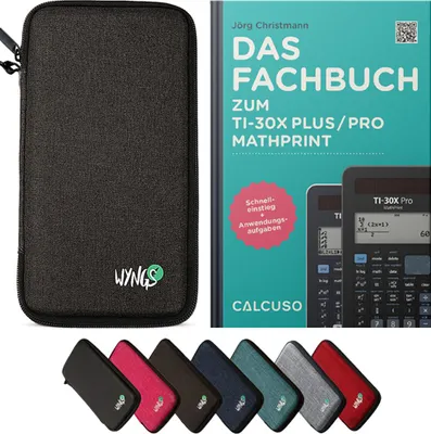 Produktbild von CALCUSO Zubehör Standardpaket Dunkelgrau kompatibel für Taschenrechner TI-30X Plus/Pro Mathprint