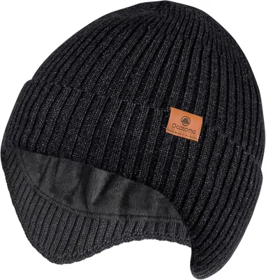 Productafbeelding van Wintermuts met oorkleppen - warme fleece voering - zacht en rekbaar - gebreide beanie - heren en dames