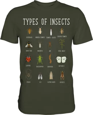 Produktbild von Insektenarten Entomologie Insekten T-Shirt – Urban Khaki / M