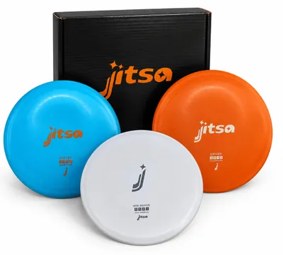 Produktbild von Discgolf-Scheiben, 3 Stück: Driver, Midrange, Putter – PDGA-Frisbee-Set von JITSA