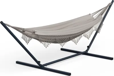 Zdjęcie produktu dla BlumfeldtSwayStation Boho hamak, 400 x 116 cm, odporny na warunki atmosferyczne, odporny na korozję