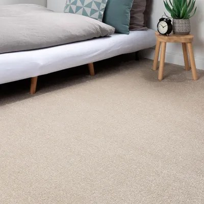 Produktbild von Steffensmeier Teppichboden Sardinien Meterware  | Auslegware für Kinderzimmer Wohnzimmer Schlafzimmer | Beige, Größe: 300x1000 cm