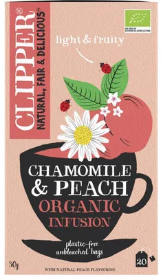 Produktbild von Clipper  Kamille Pfirsich Kräutertee -Infusion 30 ml