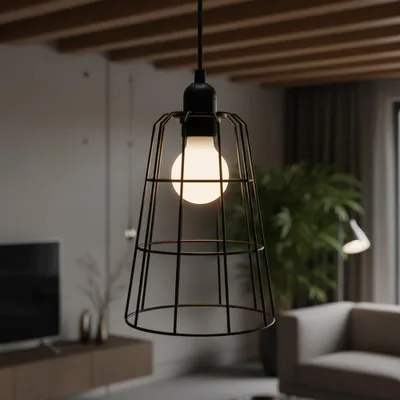 Produktbild von Melko Hängelampe Metall Deckenleuchter 15x15x20 cm E14 Skandi Retor Licht Design