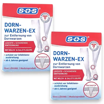 Produktbild von 2x SOS Dornenwarzen Ex Lösung - 2x 10ml