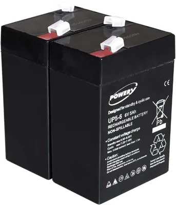 Image de Batterie gel-plomb pour APC RBC 1 6V 5Ah (remplace 4Ah 4,5Ah)