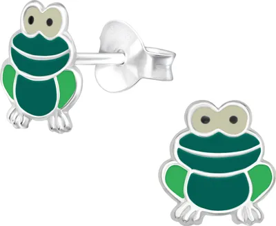 Produktbild von Ohrstecker 925 Sterling Silber mit Frosch