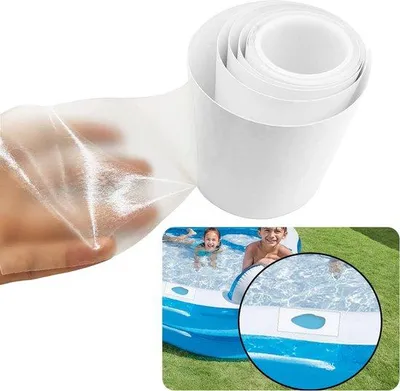 Produktbild von Reparationsband - Für Reparaturen von Schwimmbädern, Luftmatratzen - 7*100cm - Wasserfest - Transparent
