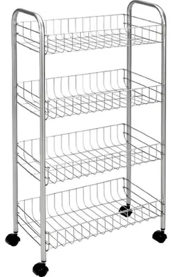 Produktbild von Metaltex Servierwagen mit 4 Körben Pisa Weiß