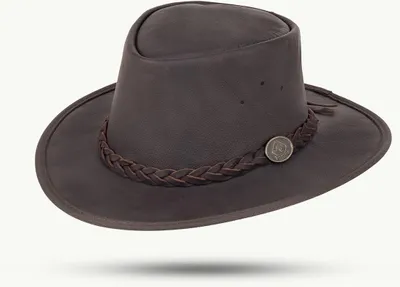 Immagine prodotto di SCIPPIS TALAROO cappello in pelle S-XL cappello in pelle di canguro marrone taglia - L