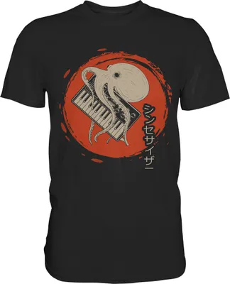 Produktbild von Japan Analog Synthesizer Octopus Synth Musik T-Shirt – Black / 3XL