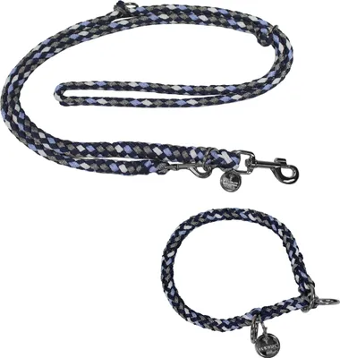 Zdjęcie produktu dla Zestaw obroży i smyczy Equest Ultimo dla psów – Blue Boy, 30 cm