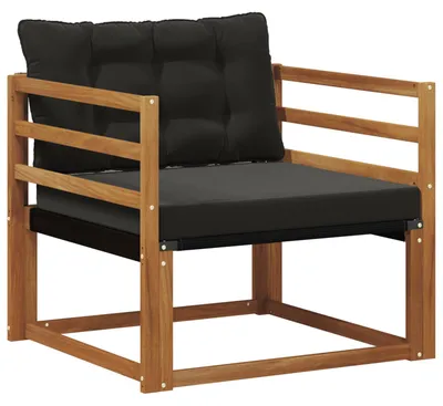 Immagine prodotto di vidaXL Set divani da esterno in legno massello di acacia e textilene naturale