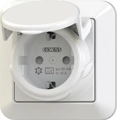Image de Gewiss Prise de sécurité FI RCD FI A 16A 30mA IP44 (GW95524)
