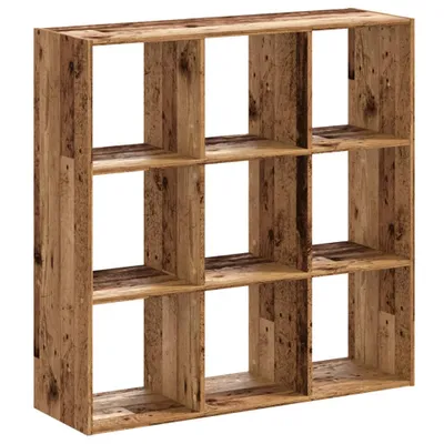 Obrázok produktu pre vidaXL Regál na knihy vzhľad starého dreva 102x32x102 cm materiál na báze dreva