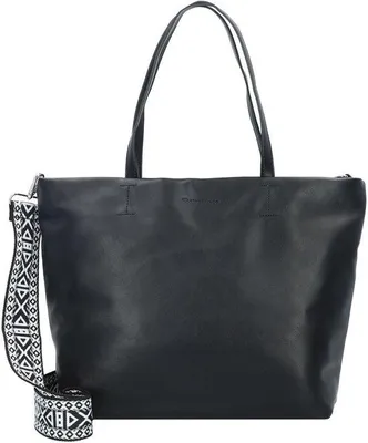 Image de Sac à bandoulière noir en tissu de palmier