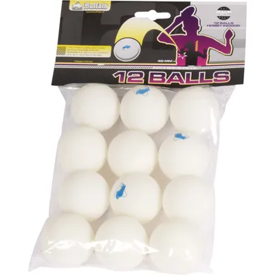 Obrázok produktu pre Loptičky na stolný tenis Buffalo Hobby bez celuloidu 12 ks.