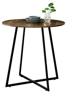Produktbild von Küchentisch Vaggeryd 78x80cm Esstisch Metallgestell Dunkler Holzton