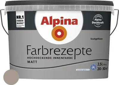 Produktbild von Alpina Wandfarbe Farbrezepte Stadtgeflüster 2,5 l