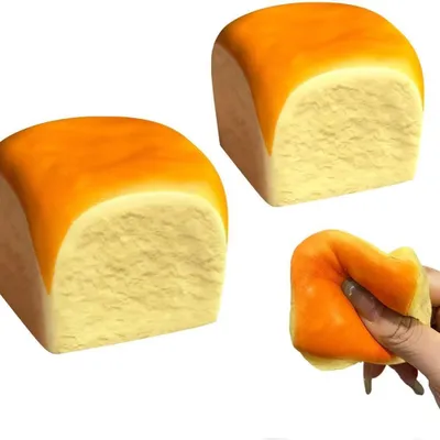 Produktbild von Spaßiges Brot-Squishy, Quetschball, Stressball, Slow-Rising-Effekt, Anti-Stress-Spielzeug, TikTok-Fidget – Brot