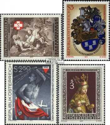 Produktbild von Briefmarken Österreich 1977 Mi 1556,1557,1558,1562 (kompl.Ausg.) postfrisch Sondermarken