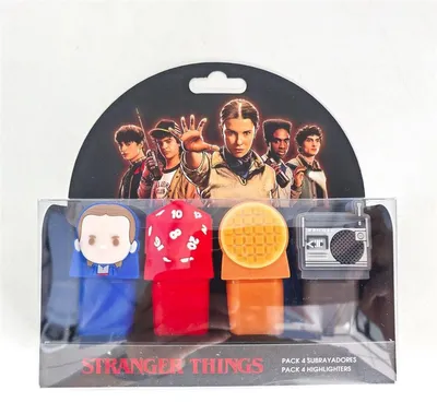 Zdjęcie produktu dla Markery tekstowe z nakładkami 3D Stranger Things