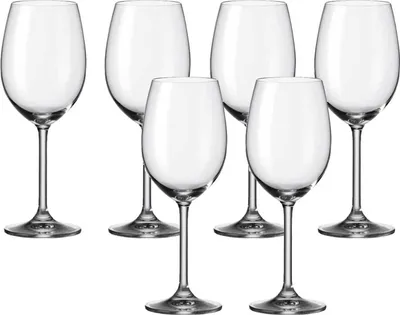 Produktbild von Leonardo Daily Rotwein-Glas 6er Set, Rotwein-Kelch mit Stiel, spülmaschinenfeste Wein-Gläser, Höhe 22,6 cm, 460 ml, 063316