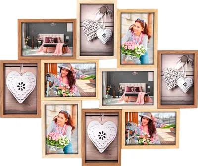Obrázok produktu pre Zep Houten Collage Fotolijst TY091 Montreaux voor 10 Foto's