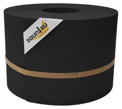 Produktbild von Sichtschutzstreifen zaun|zu RILLE 50m Rolle PP Zaunblende Doppelstabmattenzaun Schwarz 50m