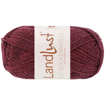 Produktbild von Lana Grossa Landlust DIE SOCKENWOLLE 50 g mélange 4-fach Sockenwolle in edlen Mélangefarben 210 m Farbe 1602 - Weinrot Meliert