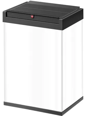 Obrázek produktu pro Odpadkový koš Hailo Big-Box Swing L, 35 litrů, bílý Velkokapacitní odpadkový koš, ocelový plech a plast, automatický - 1 kus (0840-131)