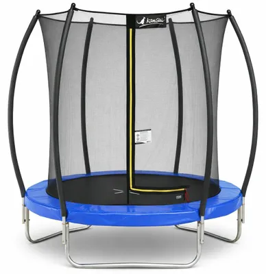 Image de KANGUI Trampoline rond Ø180cm avec filet de sécurité intérieur - Bleu - FPR 180