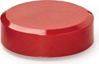 Immagine prodotto di MAUL Magnete MAULpro rotondo 20 pezzi 0,6 kg Plastica Ferrite resistente alla rottura Erodito Verniciato Ø 2,9 x 1,1 cm Rosso