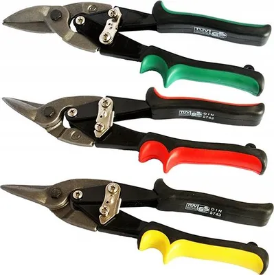 Produktbild von Blechschneider Set FEINZ Rechts Und Links Präzise Schnitte Ergonomischer Griff Cr-V