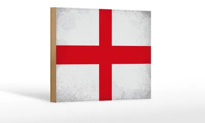 Produktbild von Holzschild Flagge England 18x12cm Flag of England Vintage