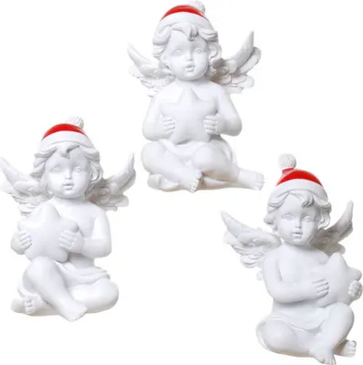 Produktbild von 3er Set Weihnachts Engel mit Stern
