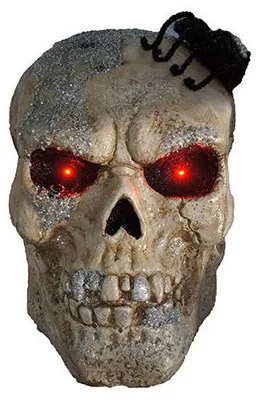Produktbild von LED-Schädelskörper-Spinne, Halloween-Dekoration – Außergewöhnliche Dekoration