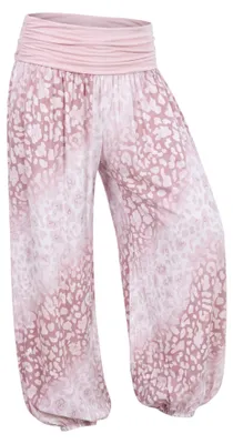 Produktbild von Haremshose Damen Sommerhose Gr. 36-44 luftige Leo Look Flatterhose weites Bein