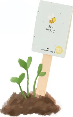 Obrázek produktu pro Bee Happy – Semínkový dárek  – Divoké květiny – Semínka jako dárek – Udržitelné a bezplastové květinové dárky