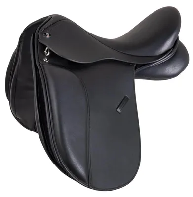 Produktbild von Waldhausen Dressursattel Comfort, Leder, Pony, Farbe:Schwarz, Größe:15,5'/39 cm