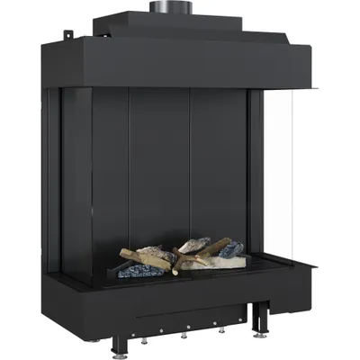 Zdjęcie produktu dla Kominek gazowy LEO 76 / 62 trójstronny propan-butan ∅ 100/150 5,6 kW