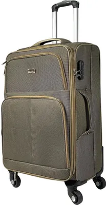 Produktbild von My Travel Bag 3090 Stoffkoffer 4-Rollen Trolley Koffer Reisekoffer Tasche Reisetasche Leicht Khaki M (Handgepäck)