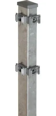 Produktbild von Floraworld Zauneckpfosten Comfort 160 x 6 x 4 cm feuerverzinkt