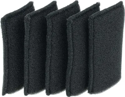Produktbild von vhbw 5x Staubsaugerfilter kompatibel mit Einhell TE-VC 18/10 Li-Solo; EX; TH Staubsauger - Schaumstofffilter Schwarz