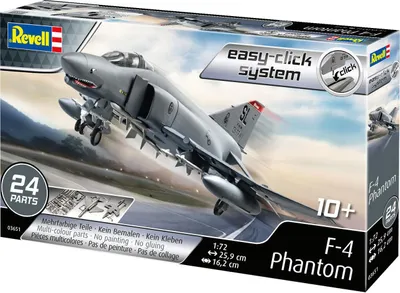 Produktbild von Revell easy-click|Revell F-4 Phantom (Click System), Revell Bausatz zum Zusammenstecken