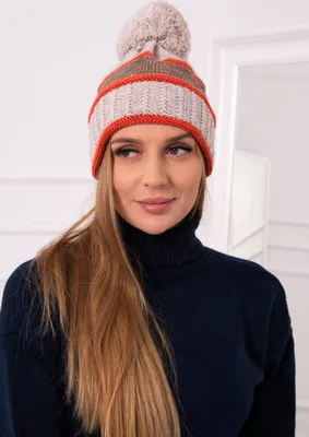 Produktbild von Kesi Damenmützen Kinga beige-rot Universal