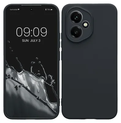 Produktbild von kwmobile Handyhülle kompatibel mit HONOR 400 Hülle - Handy Case aus weichem Silikon in Heidelbeerblau