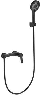 Immagine prodotto di CERANO - Miscelatore a parete per doccia Velea con accessori - nero opaco