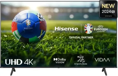 Produktbild von Hisense TV, A6N, 43", 4K Ultra HD 3840x2160, DLED, DFA, Precision Color, HDR 10+, HLG, Dolby Vision, DTS Virtual X, Smart TV, WiFi, BT, AnyView Cast, Gaming Mod, 1xHDMI2 eArc, 2xHDMI, Fekete