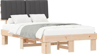Obrázok produktu pre Rám postele s čalúneným čelom Tmavo šedá 120 x 190 cm